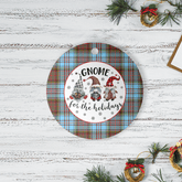 Clan Anderson Ancient Tartan Gnome Round Ceramic Ornament VT72 Anderson Ancient Tartan Tartan Christmas
